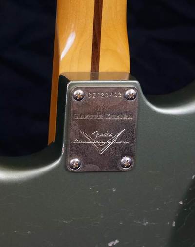 Todd Krause Master Design 1950s Relic Stratocaster neck plate