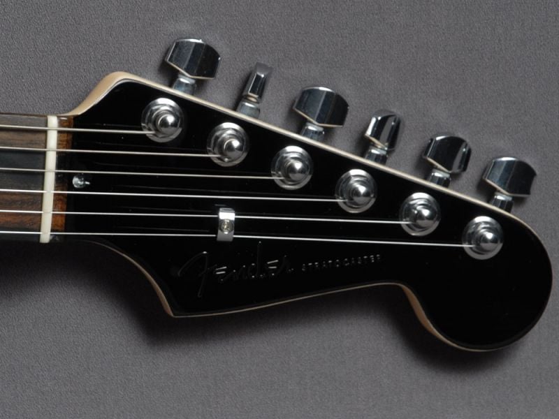 American Professional Stratocaster Ebony Headstock front