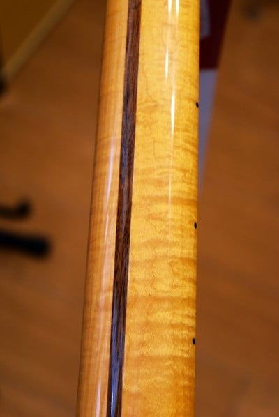 American Custom Stratocaster (2015 model) flame maple neck