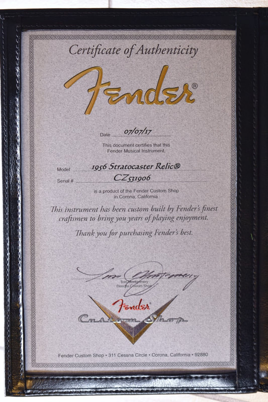 1956 stratocaster roasted Certificate