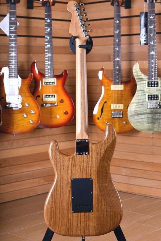 56 AVRI Roasted Ash Stratocaster Back