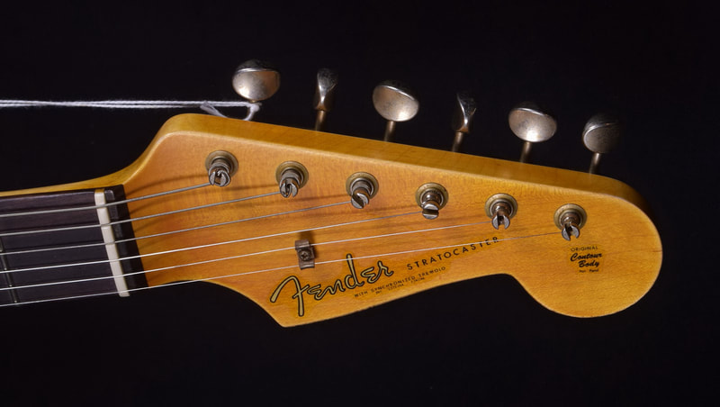 63 stratocaster heavy relic Headstock front