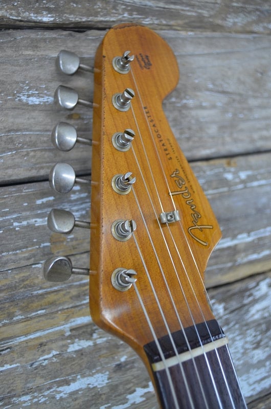 Limited 1960 Roasted Alder Stratocaster Heavy Relic headstock