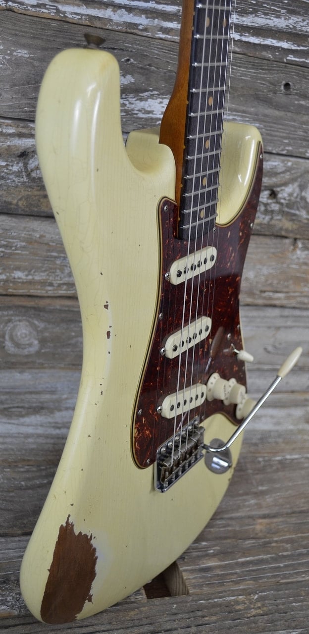 Limited 1960 Roasted Alder Stratocaster Heavy Relic side contour