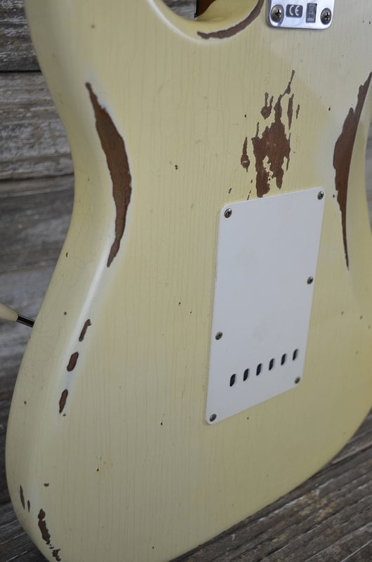 Limited 1960 Roasted Alder Stratocaster Heavy Relic body back side