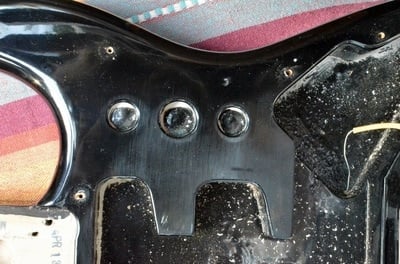 Squier Standard Stratocaster body routing