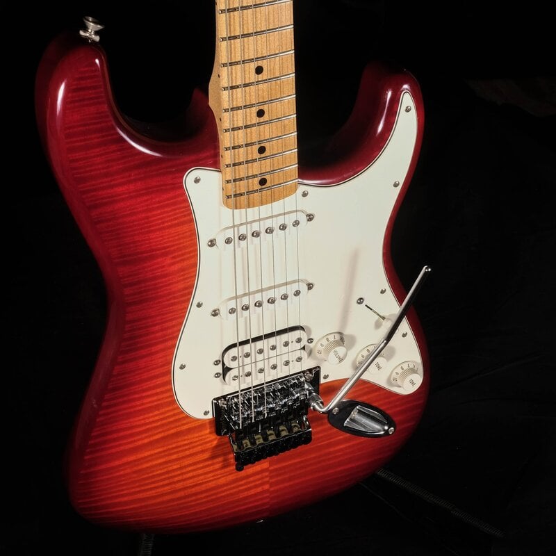 Standard Stratocaster Plus Top with Locking Tremolo side view
