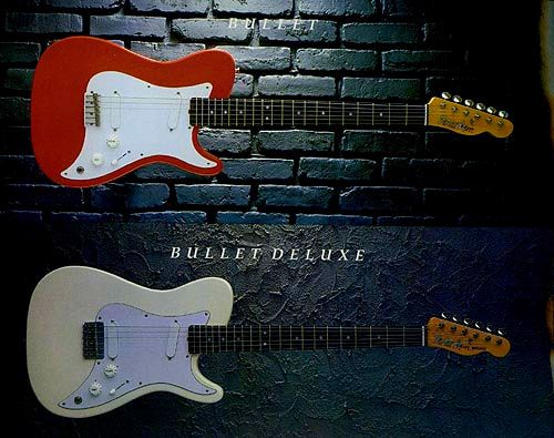 Le due Bullet sul catalogo Fender del 1982