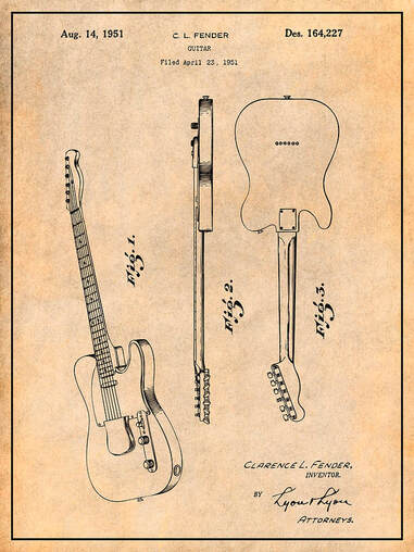 What Leo patented was the original and innovative design of his guitar