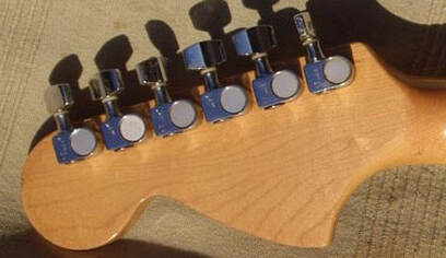 Sperzel non-locking tuners on the 25th Anniversary Stratocaster