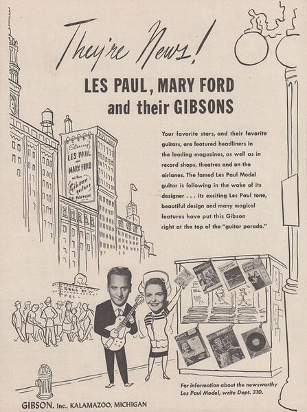 One of the first Les Paul adverts