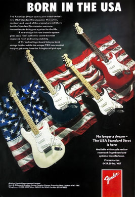 1987 - Fender American Standard Stratocaster advert