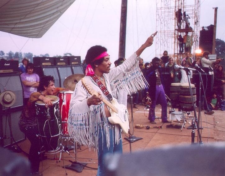 Jimi Hendrix a Woodstock