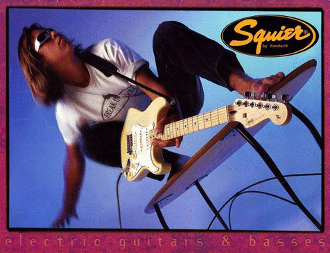 Squier Pro Series advert, 1996 Fender Frontline