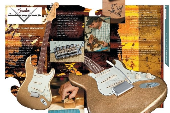 La Greg Fessler Sparkle Stratocaster sul Frontline Fender del 2006