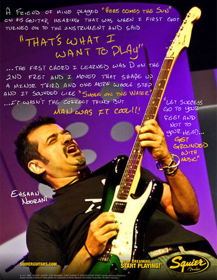 Advert dell'Ehsaan Noorani Stratocaster