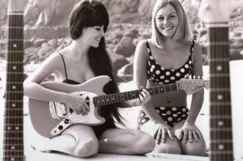 Sue Zimmerman and her polka dot bikini
