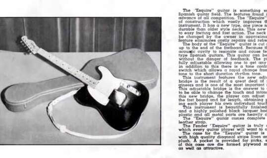 The Esquire as shown in the April 1950 catalog. It had a push pull switch and was devoid of the tring tree.