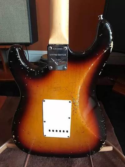 Limited 1964 Stratocaster Relic body back