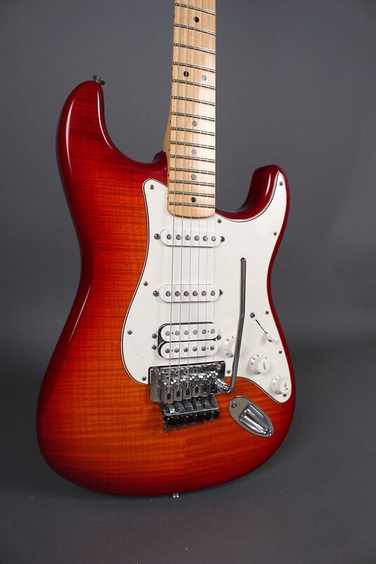 Standard Stratocaster Plus Top with Locking Tremolo body side