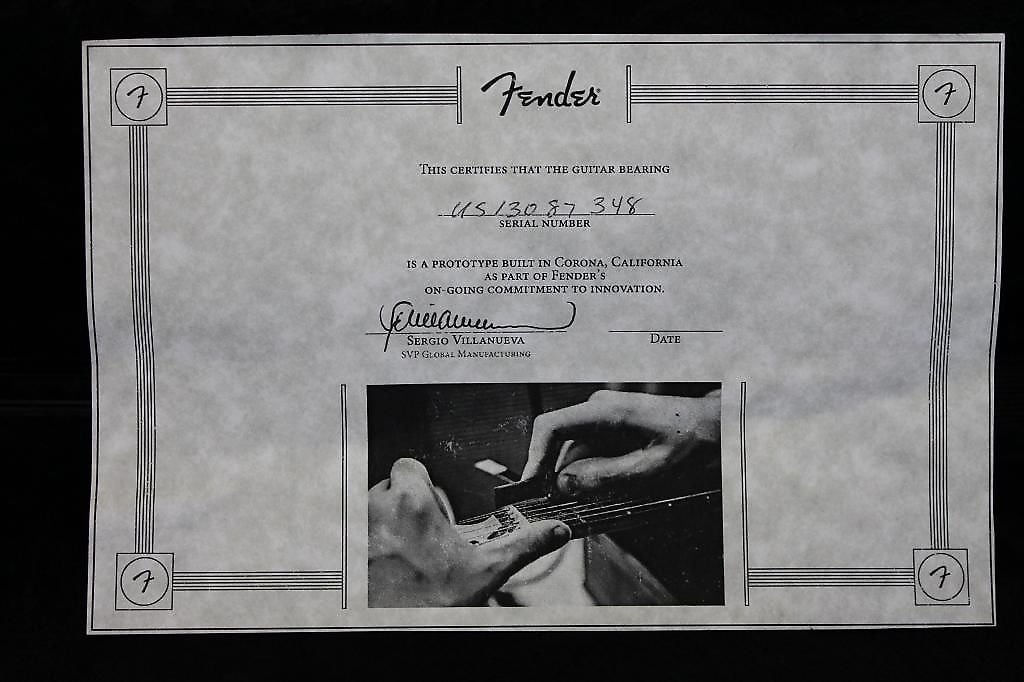 Dealer Event American Deluxe stratocaster Certificate