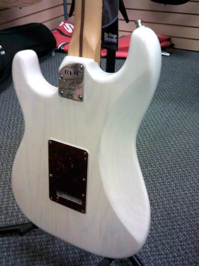 American Deluxe Ash Stratocaster Body Back