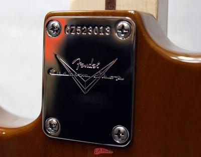 Walnut Top Stratocaster neck plate