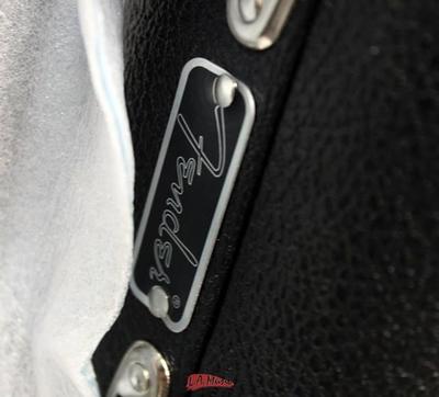 Walnut Top Stratocaster case logo