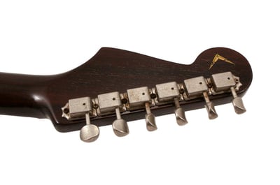 NAMM 2016 Journeyman Relic '50s Stratocaster headstock back