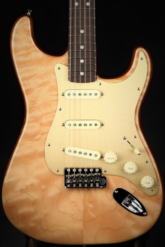 Rarities Quilt Maple Top Stratocaster Body front