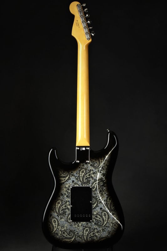 Black Paisley Stratocaster Back