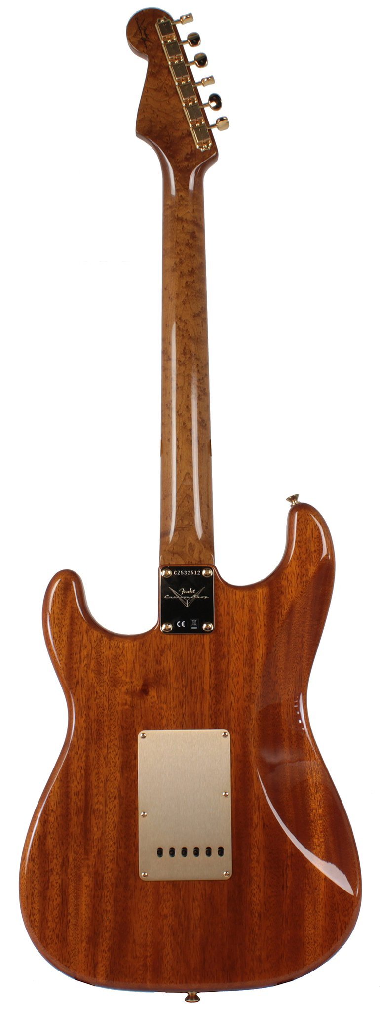 Artisan Figured Rosewood Stratocaster back