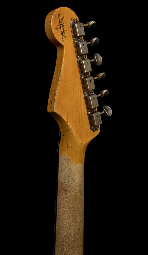 Time Machine 1959 Stratocaster Heavy Relic headstock back