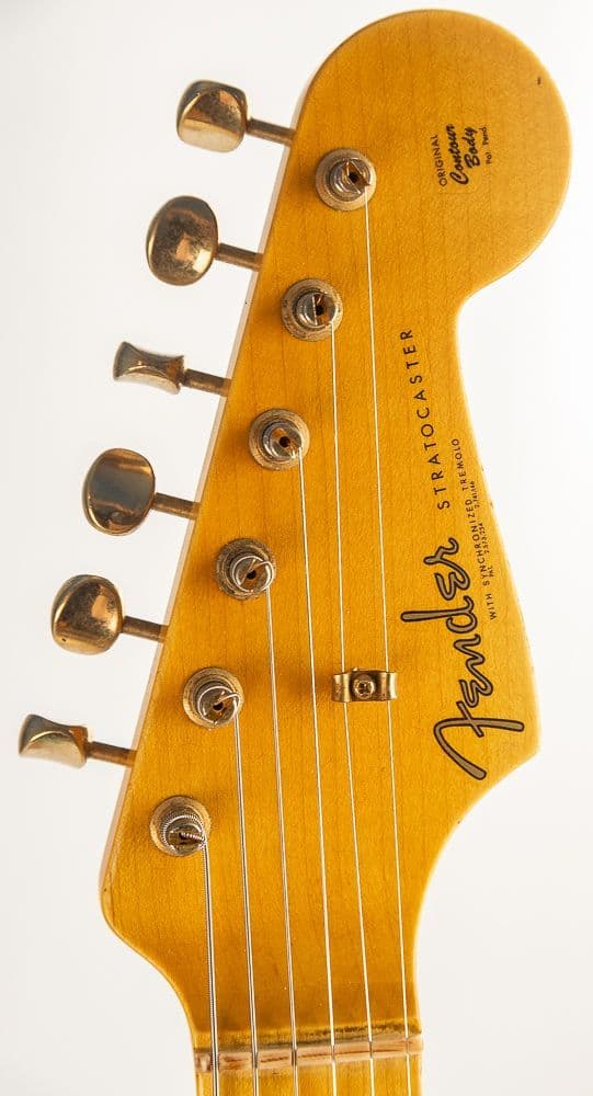'62 Bone Tone Stratocaster Relic Headstock front