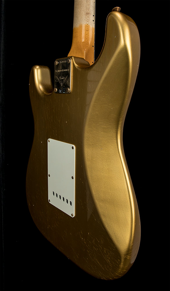 Limited '62 Bone Tone Stratocaster Journeyman Relic body back side