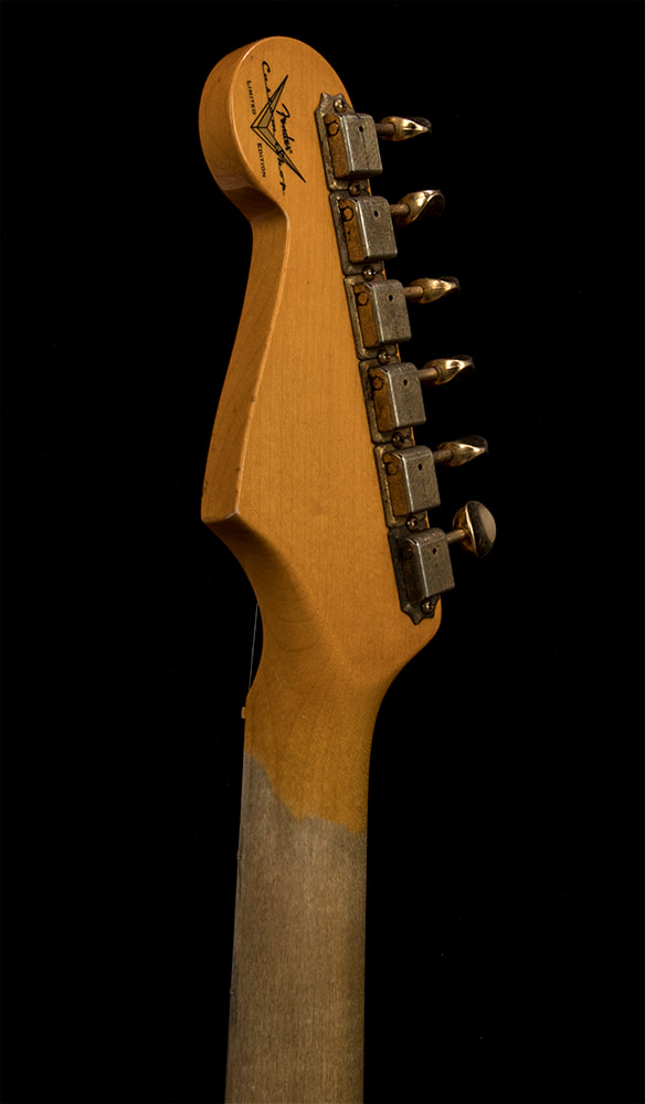 Limited '62 Bone Tone Stratocaster Journeyman Relic headstock back