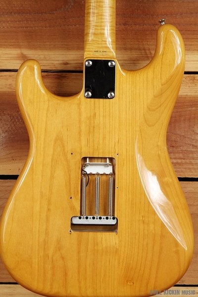 Foto Flame Stratocaster body back