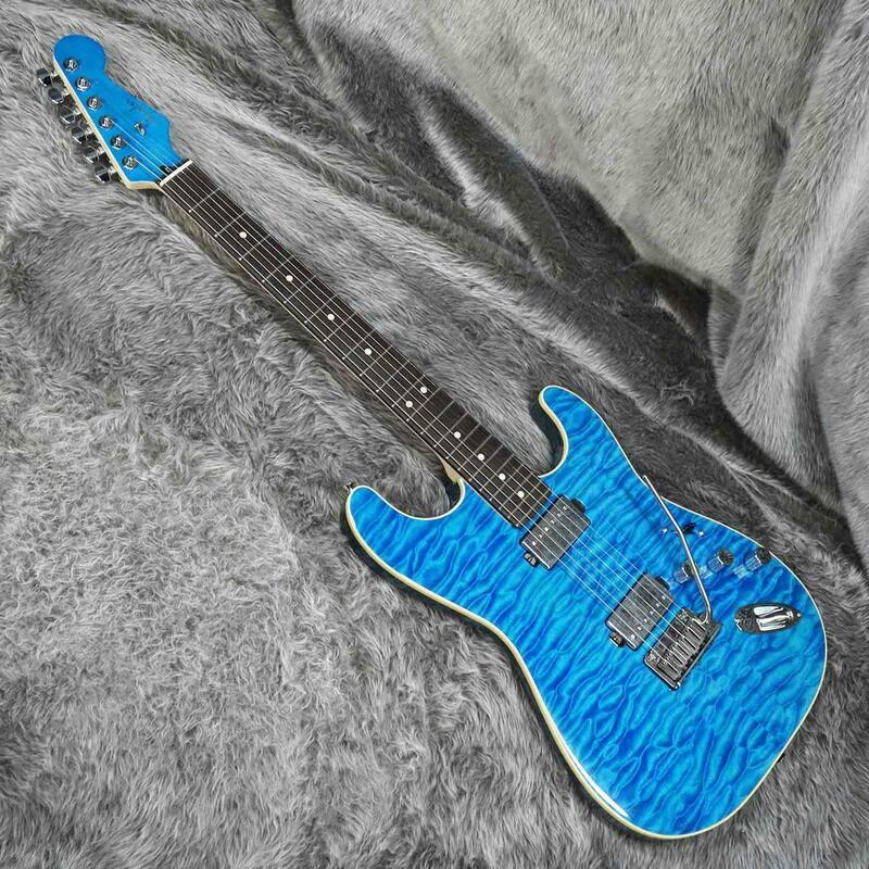 MIJ Modern Stratocaster Caribbean Blue Transparent
