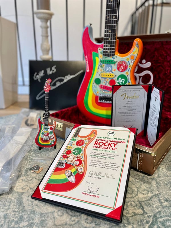George Harrison Rocky stratocaster Case Candy