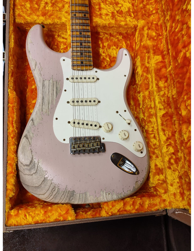 Red Hot Strat Body front