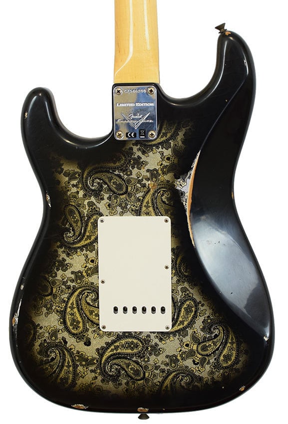 Limited '69 Black Paisley Stratocaster Relic body back