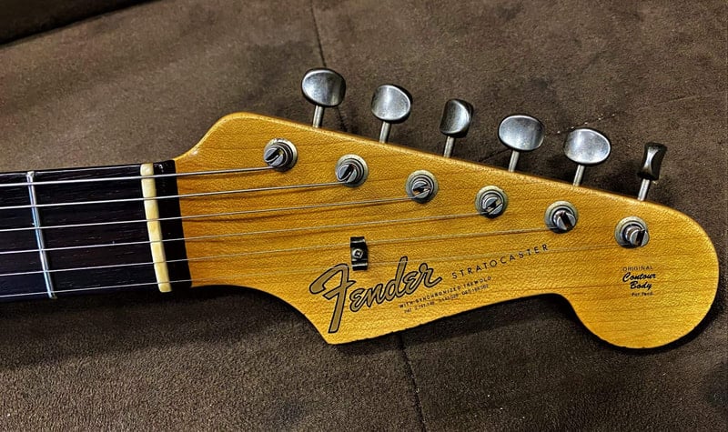 1964 relic stratocaster Headstock front