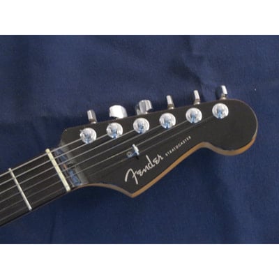 Black Pearl American Deluxe Stratocaster headstock