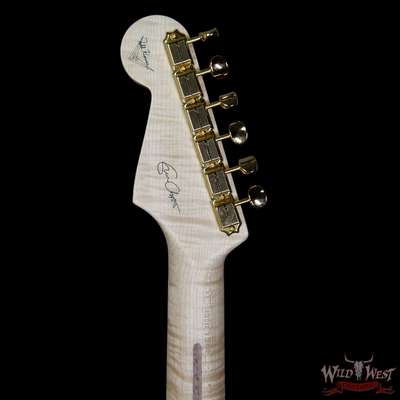 Clapton gold leaf Stratocaster Headstock Back