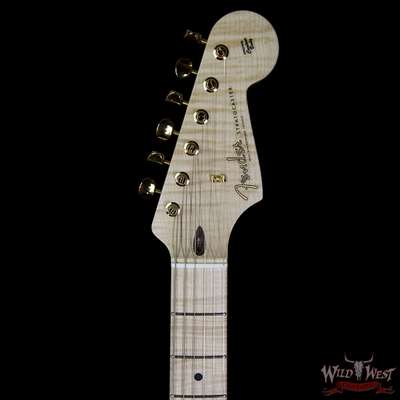 Clapton gold leaf Stratocaster Headstock front