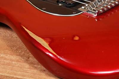 Road Worn Player Stratocaster HSS finiosh detail