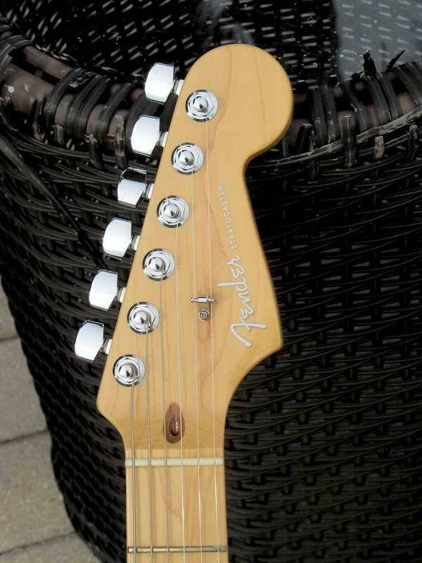 American Deluxe Moto Stratocaster Headstock Front