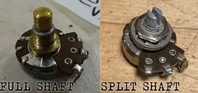 Full vs Split shaft pots