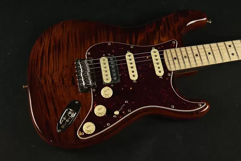 Rarities Flame Maple Top Stratocaster Body front