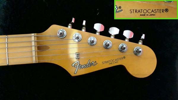 Standard Stratocaster made in Japan decal